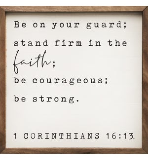 Be On Your Guard 1 Corinthians 16 13 White